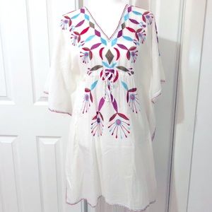Alta-Mar embroidered caftan cover ups